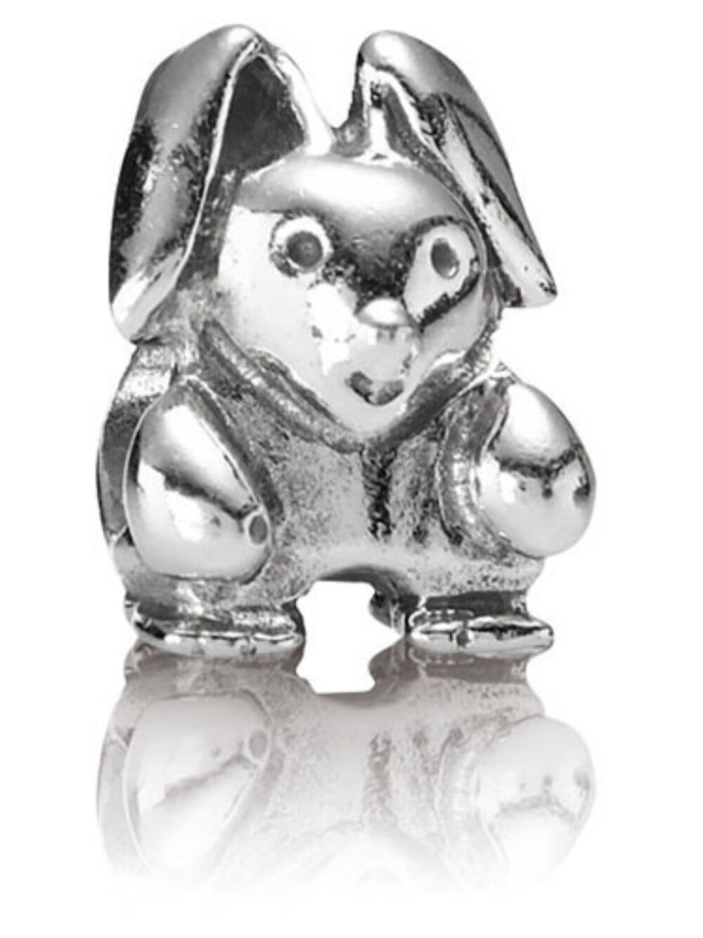 PANDORA Rabbit Charm Authentic Sterling Silver Animal Bunny Spring Easter